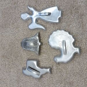 Vintage cookie cutters set of 4